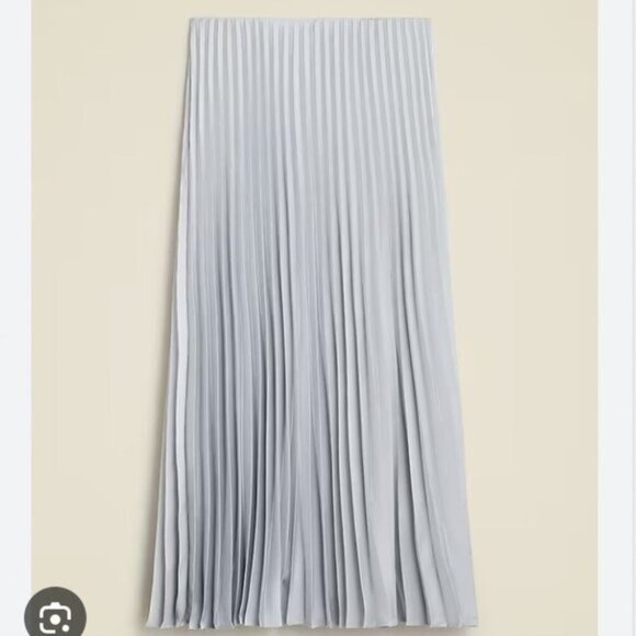 J.Crew Gwyneth Pleated Slip Skirt • Satin Midi • Size XL• NWT • Swishy & Elegant - Picture 2 of 13